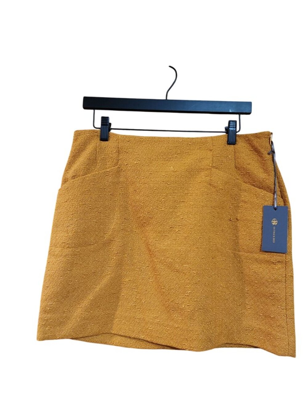 Outback Red Womens Skirt Size 10 Mustard Yellow Textured With Tags